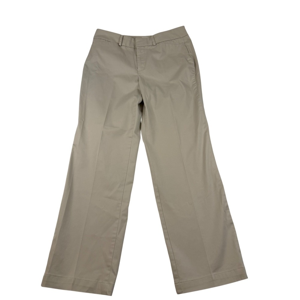 Dockers Metro Pant Womens 6 Short Tan Khaki Ideal Fit Straight Leg Trousers